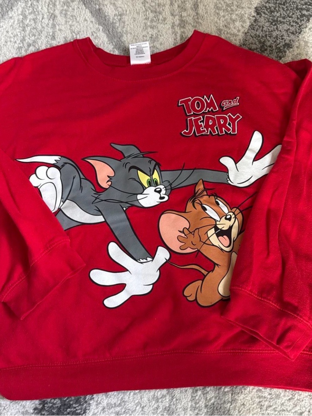 Tom and Jerry Oversized Vintagw Sweatshirt